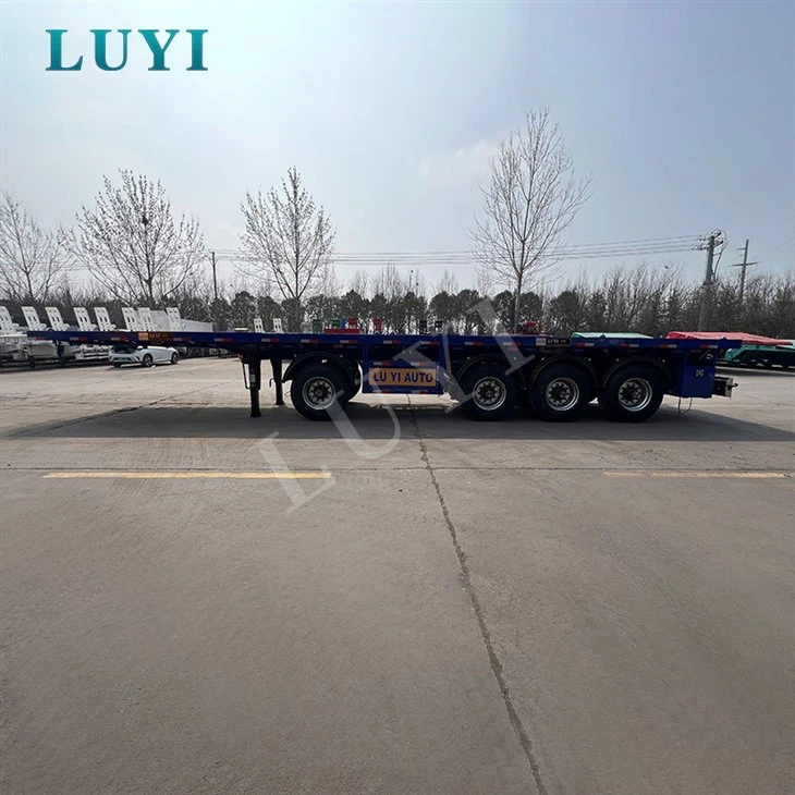Four Axle Flatbed For Cargo Haulage factory Four Axle Flatbed For Cargo Haulage factory
